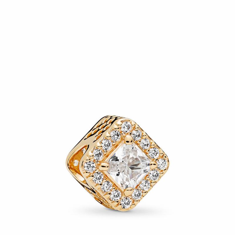 Pandora Australia Geometric Radiance Charm - 14k Gold | ITNAGB794